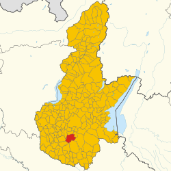 Map of Bagnolo Mella (Province of Brescia, region Lombardy, Italy 2024)